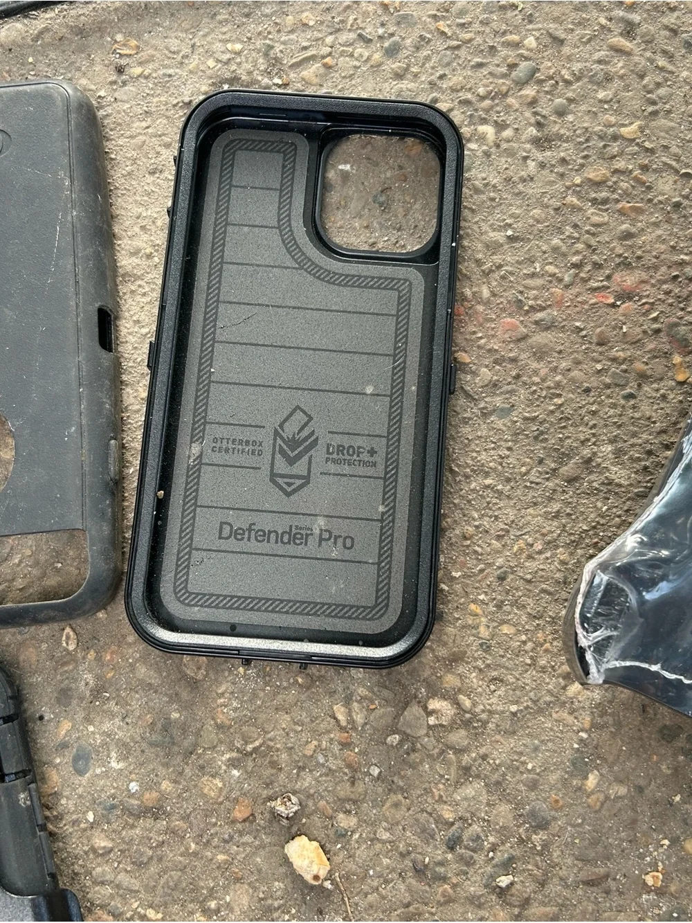 OtterBox Black Rugged Protective Phone Case with Screen Cover